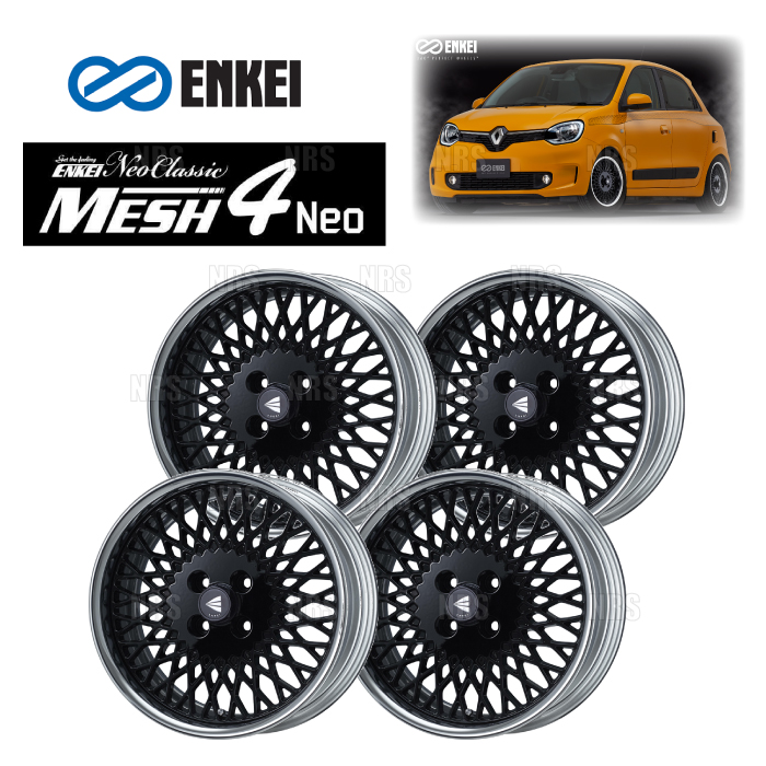 ENKEI エンケイ MESH4 Neo (ハイディスク/ブラック) 9.0J x 17インチ -2 PCD100 4穴 4本セット (MESH4NEO-H-D048-B-4S