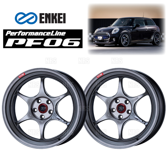 ENKEI - エンケイ PF06 (HSB ハイパーシルバー/向こう正面人間の顔) 8.5J x 19in +32 PCD120 5穴 2本仕かける (PF06-F007-HSB-2S