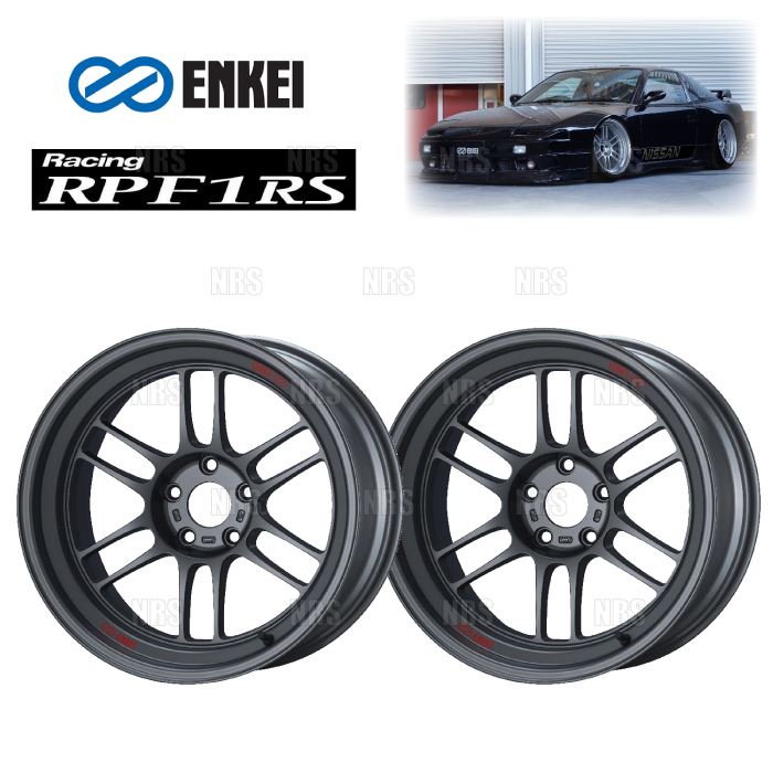 ENKEI - エンケイ RPF1RS (マットダークガンメタリック/リム奥行き72粍) 11.0J x 18in -10 PCD114.3 5穴 2本仕かける (RPF1RS-E005-MDG-2S