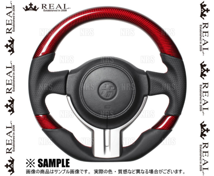 REAL レアル プレミアム (Dシェイプ/レッドカーボン3C/ブラック×レッドユーロステッチ) 86 （ハチロク） ZN6 2012/4〜2016/8 (F4 D RDC :F4 D RDC 1001:エービーエムストア 3号店