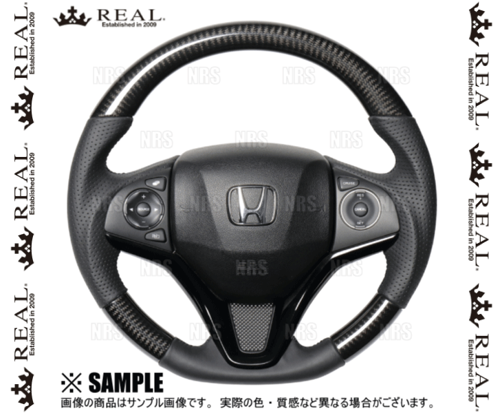 REAL レアル オリジナル (ブラックカーボン/ブラックユーロステッチ) フィット GK3/GK4/GK5/GK6 2013/9〜 (HNA BKC BK :HNA BKC BK 1007:エービーエムストア 3号店