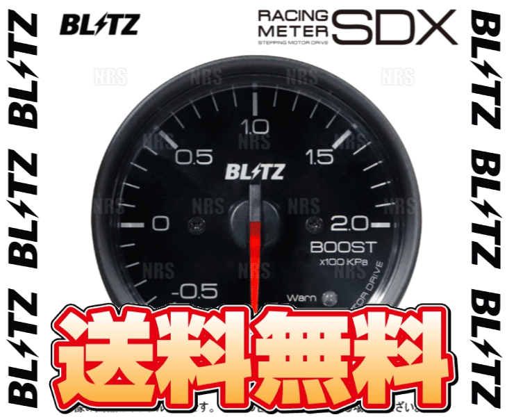 BLITZ（ブリッツ） RACING METER レーシングメーターSDX φ60 BOOST/ブースト計 1.0〜2.0 × 100kpa ...