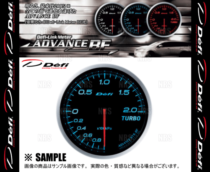 Defi デフィ アドバンスBF ターボ計/ブースト 200kPaモデル 青/ブルー -100kPa〜+200kPa (DF09903 | Defi | 02