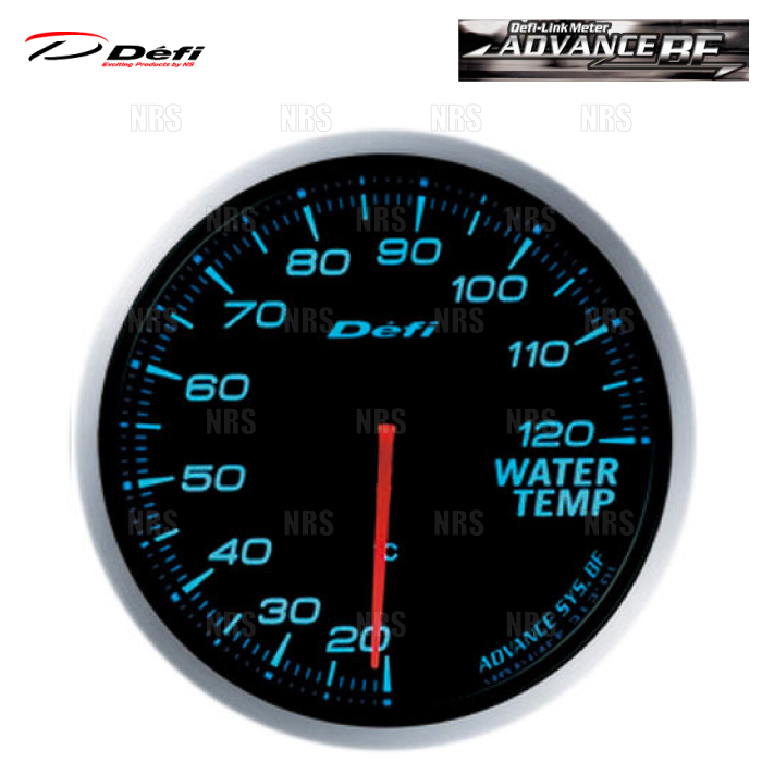 Defi デフィ アドバンスBF 水温計/ウォーターテンプ 青/ブルー 20〜120℃ (DF10503 | Defi