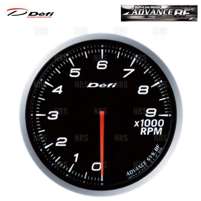 Defi デフィ アドバンスBF タコメーター/エンジン回転計 白/ホワイト 0〜9000RPM (DF10704 | Defi