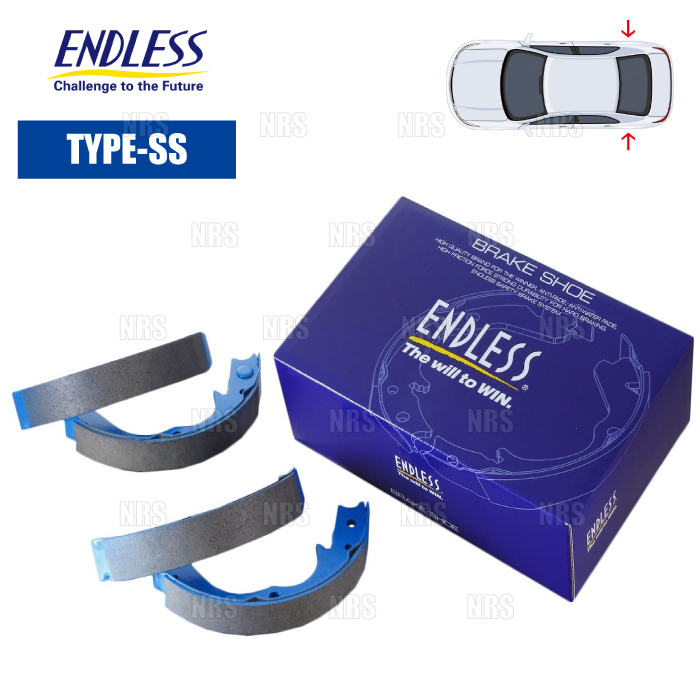 ENDLESS エンドレス TYPE-SS (インナーシュー) ランサーエボリューション4〜9 CN9A/CP9A/CT9A H8/9〜H20/6 (ES690-SS