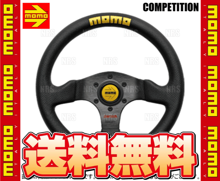 MOMO モモ COMPETITION コンペティション 320mm ブラックエアーレザー ブラックスポーク (C-70 : momo-c-70-1004  : エービーエムストア 4号店 - 通販 - Yahoo!ショッピング