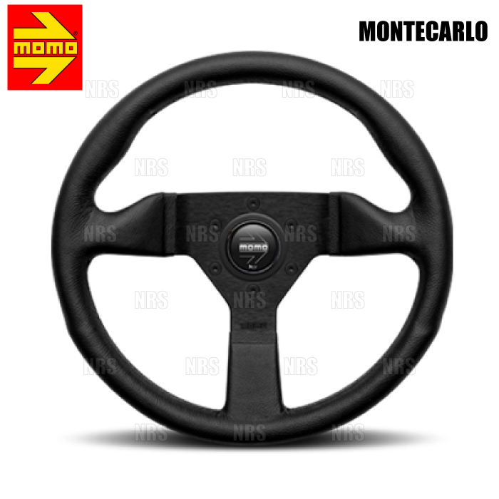 MOMO（モモ） MONTECARLO モンテカルロ 320mm ブラックレザー ブラック