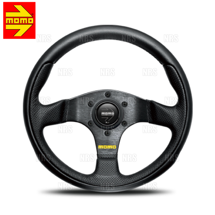 MOMO（モモ） TEAM ティーム 300mm ブラックレザー ブラックスポーク