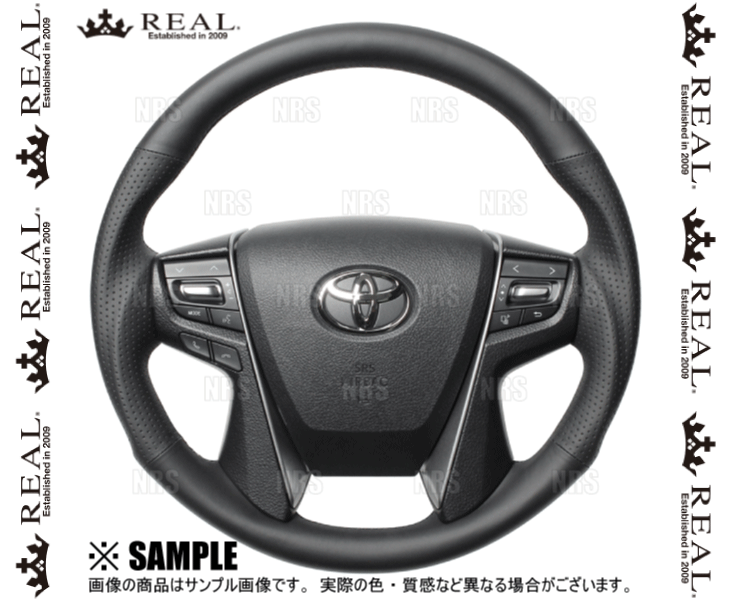 REAL レアル プレミアム (ラウンドシェイプ/ナッパオールレザー/ブラックユーロステッチ)　クラウン　GRS210/GRS211　12/12〜 (H30P-LPB-BK