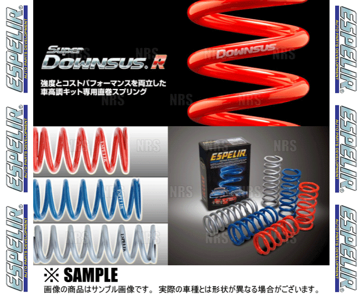 ESPELIR エスペリア スーパーダウンサスR (直巻きスプリング) ID60φ 10kg/mm 9インチ/228mm シルバー 2本セット (ESR 60910 :ESP ESR 60910 1006:エービーエムストア 7号店