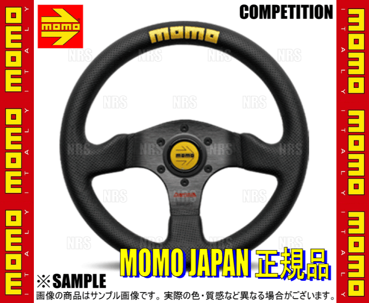 MOMO モモ COMPETITION コンペティション 320mm ブラックエアーレザー ブラックスポーク (C-70｜abmstore8｜03