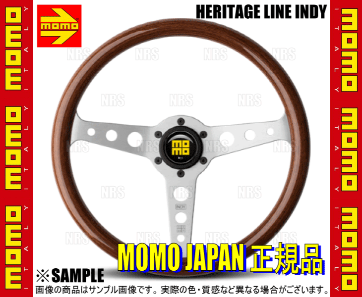 MOMO モモ HERITAGE LINE INDY ヘリテージライン インディ 350mm マホガニーウッド シルバースポーク (HL-05｜abmstore8｜03