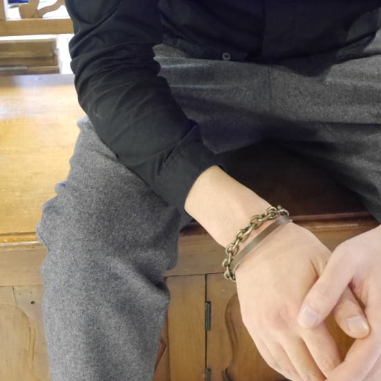 TOPANGA Accessories レザー&チェーンブレスレット : 輸入雑貨屋