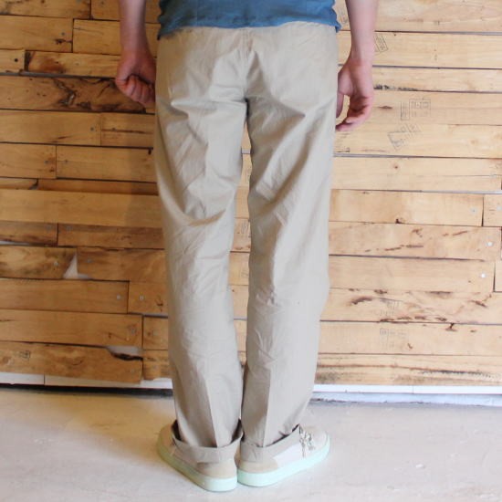 LOLOロロ チノパン ベージュ 日本製 サイズ M LOLO LIKE ロロ 高密度ダンプ パンツ サンドベージュ : 輸入雑貨