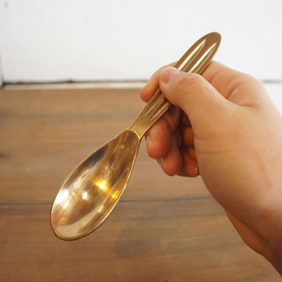 ブラス ラダックスプーン＆フォーク : 輸入雑貨屋 BON ETO Vikings