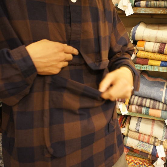 LOLO LIKE LOLO(ロロ) ブロックチェックアノラックシャツブルゾン