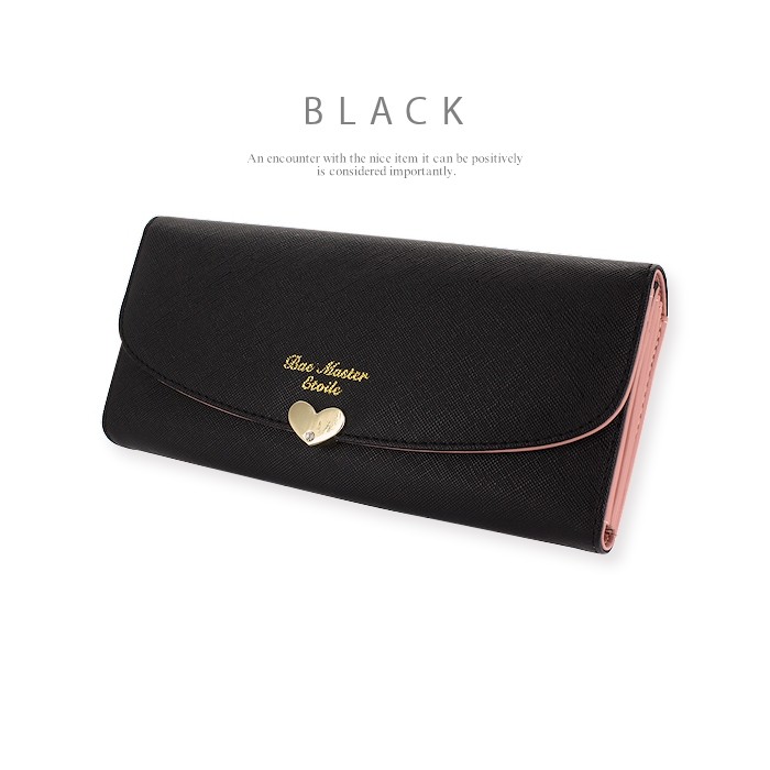 財布 レディース 長財布 送料無料 可愛い カード24枚収納 ハートチャーム bet0002 ベイマスター 通販 yahoo ショッピング