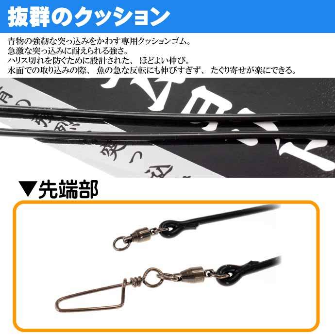 クッションゴム 厳選ゴムヨリトリ 青物 2mm 長1m 強度20kg 適合ハリス10号