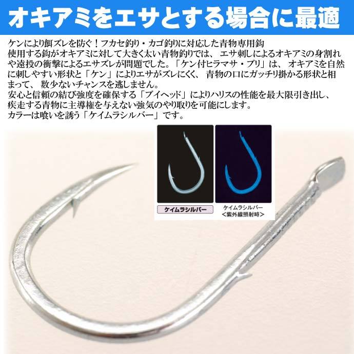 Gamakatsu（がまかつ） ケン付 ヒラマサ・ブリ ケイムラシルバー 13号