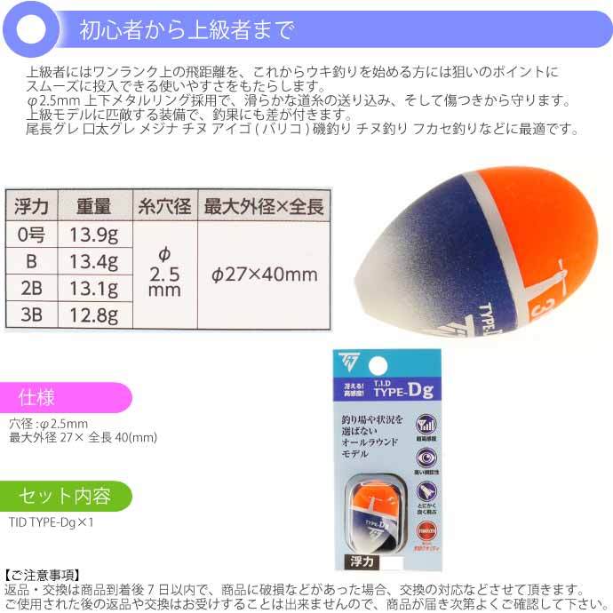 T.I.D TYPE-Dg どんぐりウキ B 13.4g 釣研 フカセ釣り ウキ