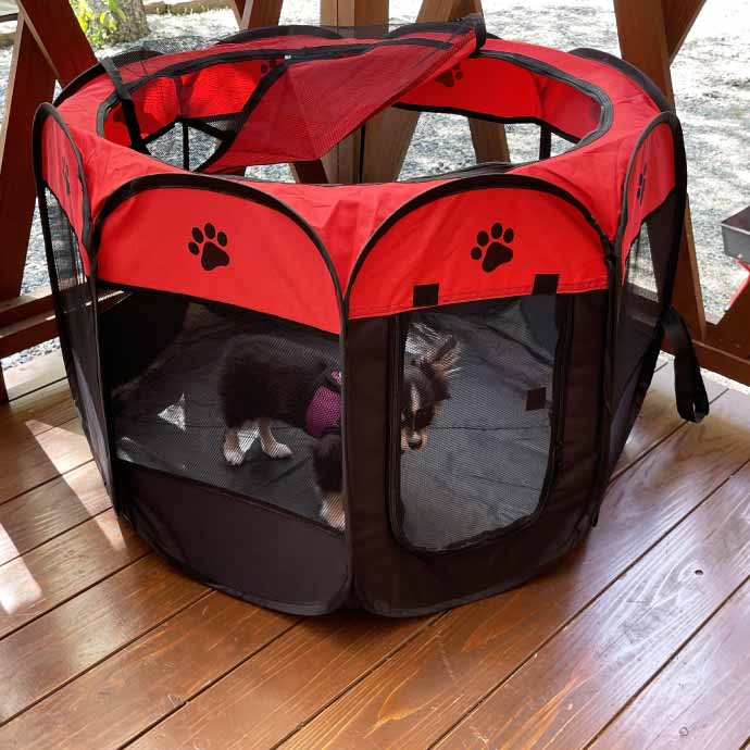 ペットサークル 折りたたみ式 80×80×55cm 超小型犬〜中型犬 ケージ