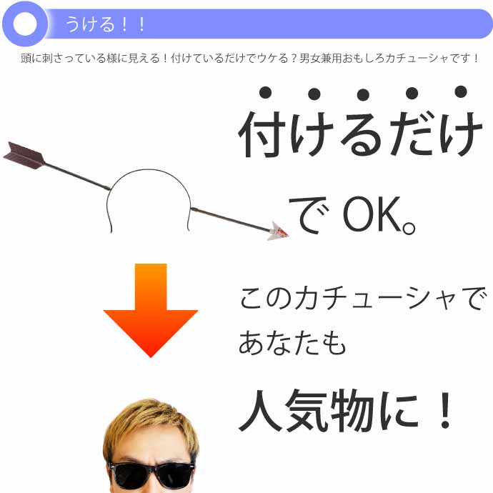 ハロウィン 仮装 刺さって怪我カチューシャ