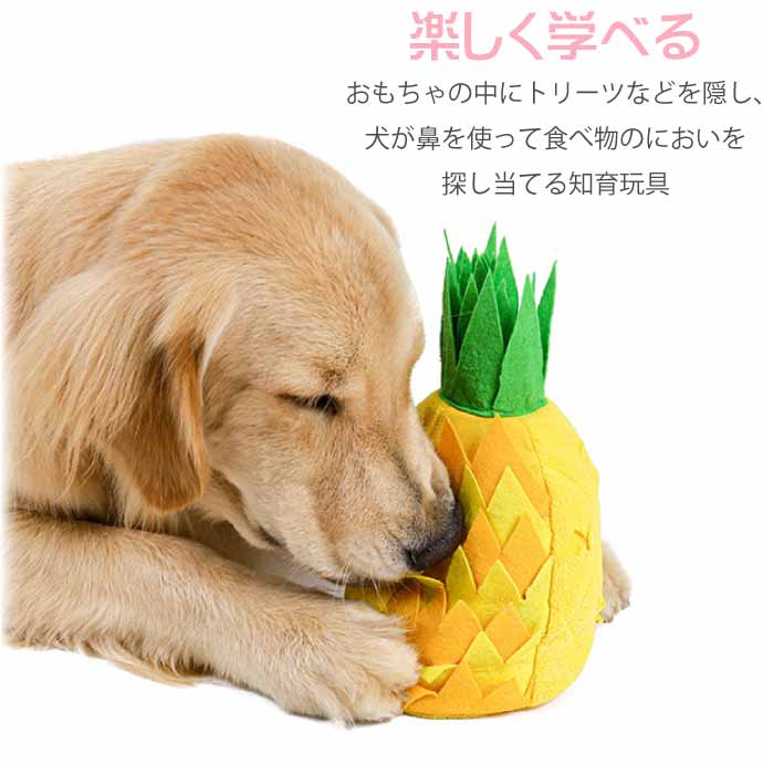 ペットおもちゃ 知育玩具 トイ パイナップル ぬいぐるみ トリーツトイ