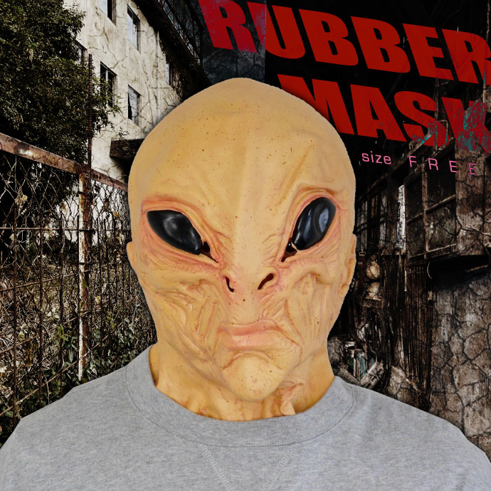 宇宙人のマスク、グレー 日本製・オガワスタジオを販売,玩具問屋