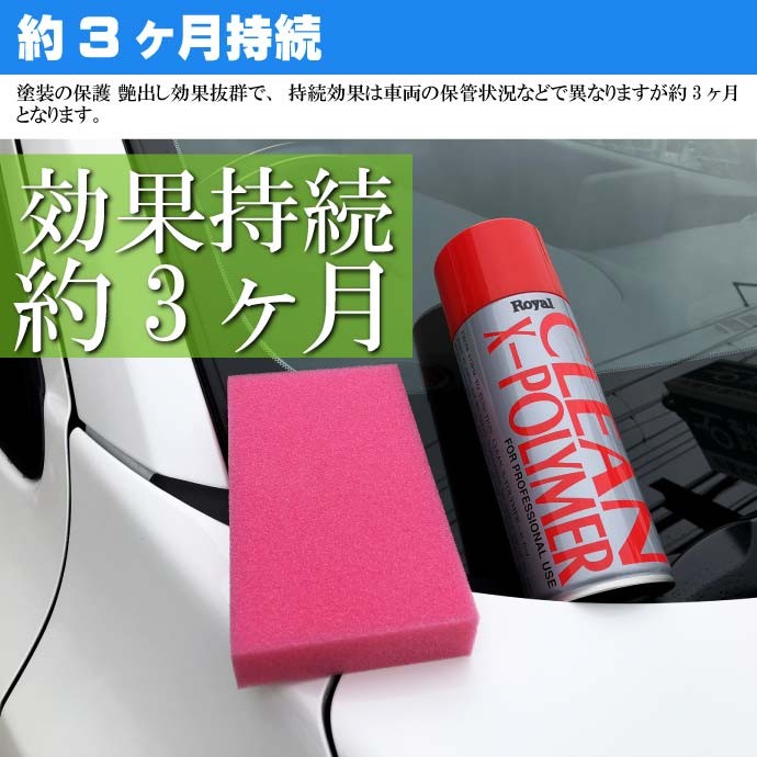 クリーンX ポリマー 420ml スポンジ付 スプレーポリマー 洗車