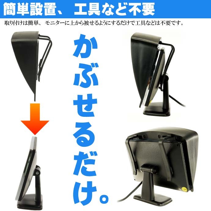 カーナビ モニター用サンバイザー