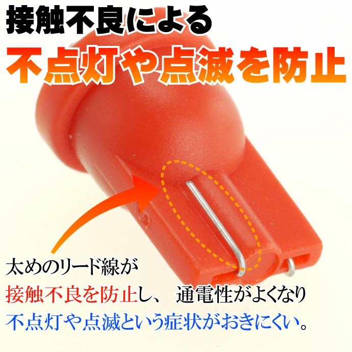 4連★高輝度LEDバルブ T10 SMDウェッジ
