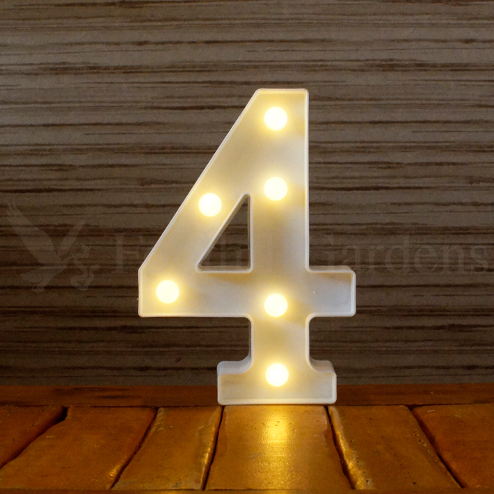 マーキーサイン ナンバー LED ライト ランプ 数字 番号 文字 電池式 照明 飾り 光 装飾 誕生日 結婚式 パーティー メモリアル 看板 サプライズ |  | 05