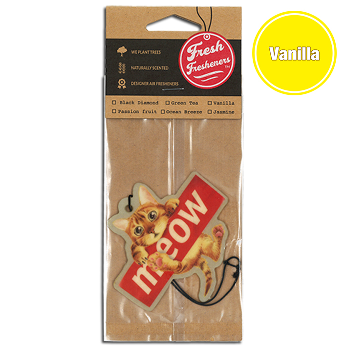 フレッシュフレッシュナー ミャウ キャット (全4種) 車用 芳香剤 エアフレッシュナー 吊り下げ アメリカ カーアクセサリー Fresh Fresheners【メール便OK】 |  | 04