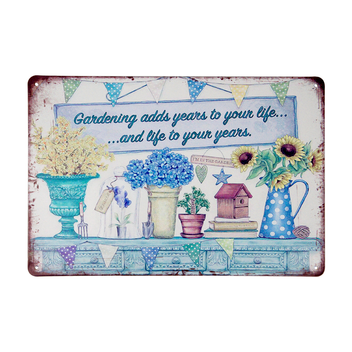 ガーデン ヴィンテージ風 サイン プレート Garden Vintage Style 玄関