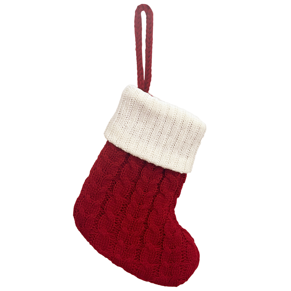 イニシャル ソックス (blank) Initial Socks 無地 クリスマス 飾り 靴下 ニット サンタ 装飾 インテリア ツリー プレゼント 【メール便OK】