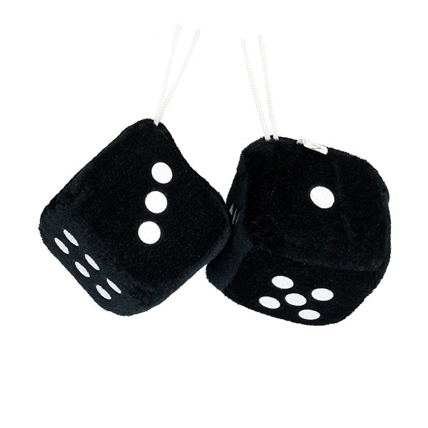 プラッシュ ダイス 2個セット Plush Dice 6cm 車 ファジーダイス