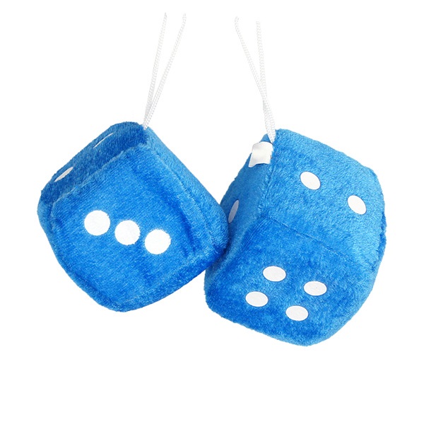 プラッシュ ダイス 2個セット Plush Dice 6cm 車 ファジーダイス ハンギングダイス サイコロ カーアクセサリー アメ車 吸盤 全6種 |  | 02