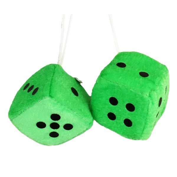プラッシュ ダイス 2個セット Plush Dice 6cm 車 ファジーダイス ハンギングダイス サイコロ カーアクセサリー アメ車 吸盤 全6種 |  | 04