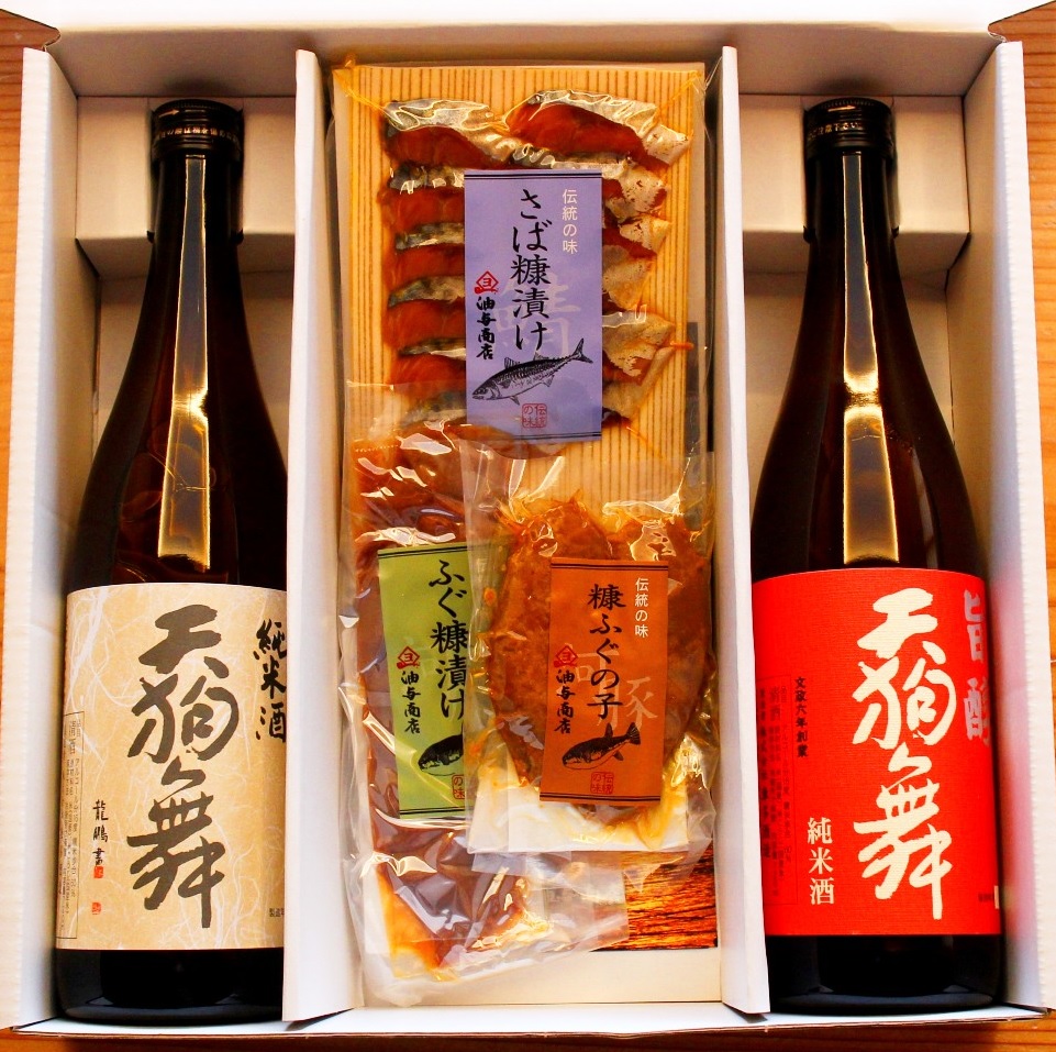 天狗舞 お中元 お酒 ギフト プレゼント おつまみ 純米酒飲み比べ