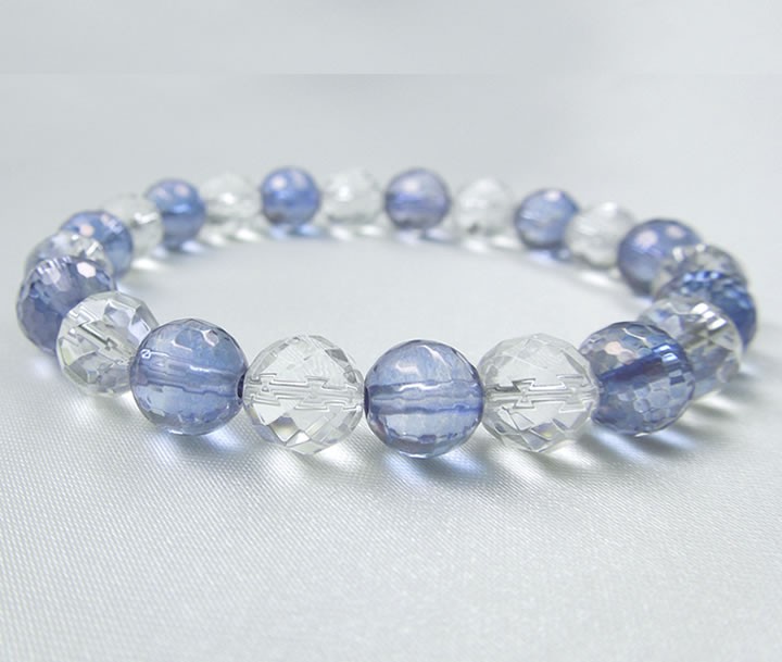 タンザンオーラ ( タンザナイトオーラ ) カットクォーツ8ミリ