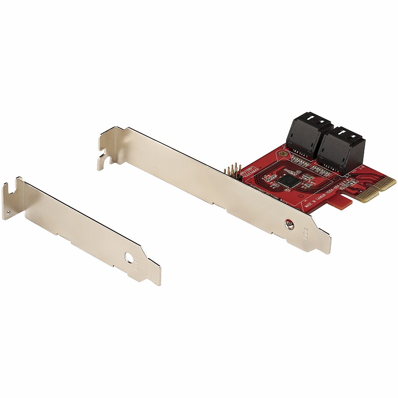 SATA 4ポート増設 PCI Expressインターフェースカード 6Gbps ロー