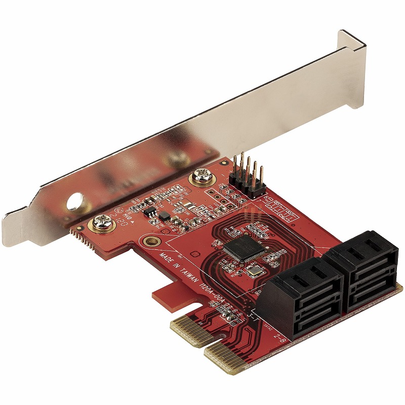 SATA 4ポート増設 PCI Expressインターフェースカード 6Gbps