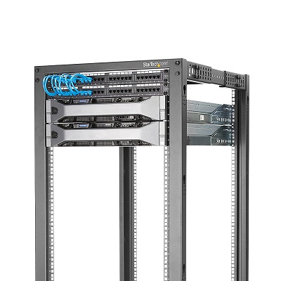 19インチ サーバーラック 25U 4ポスト オープンフレーム 奥行調整幅