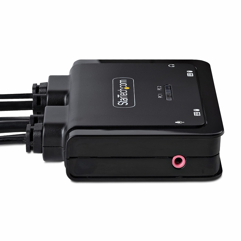 KVMスイッチ 2ポート シングルモニター 4K60Hz DisplayPort USB-C接続