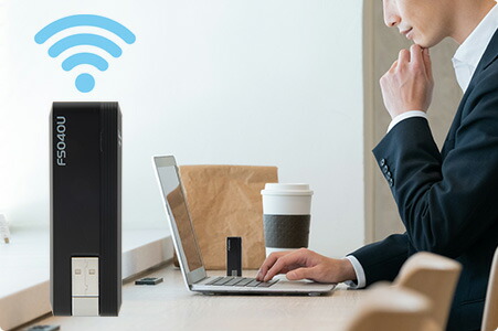 LTE USB ドングル +F FS040U 簡単接続モード SIMフリー インターネット