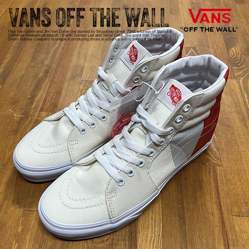 VANS ヴァンズ SK8-Hi MOCA LOGO MARSHMALLOW ハイカット