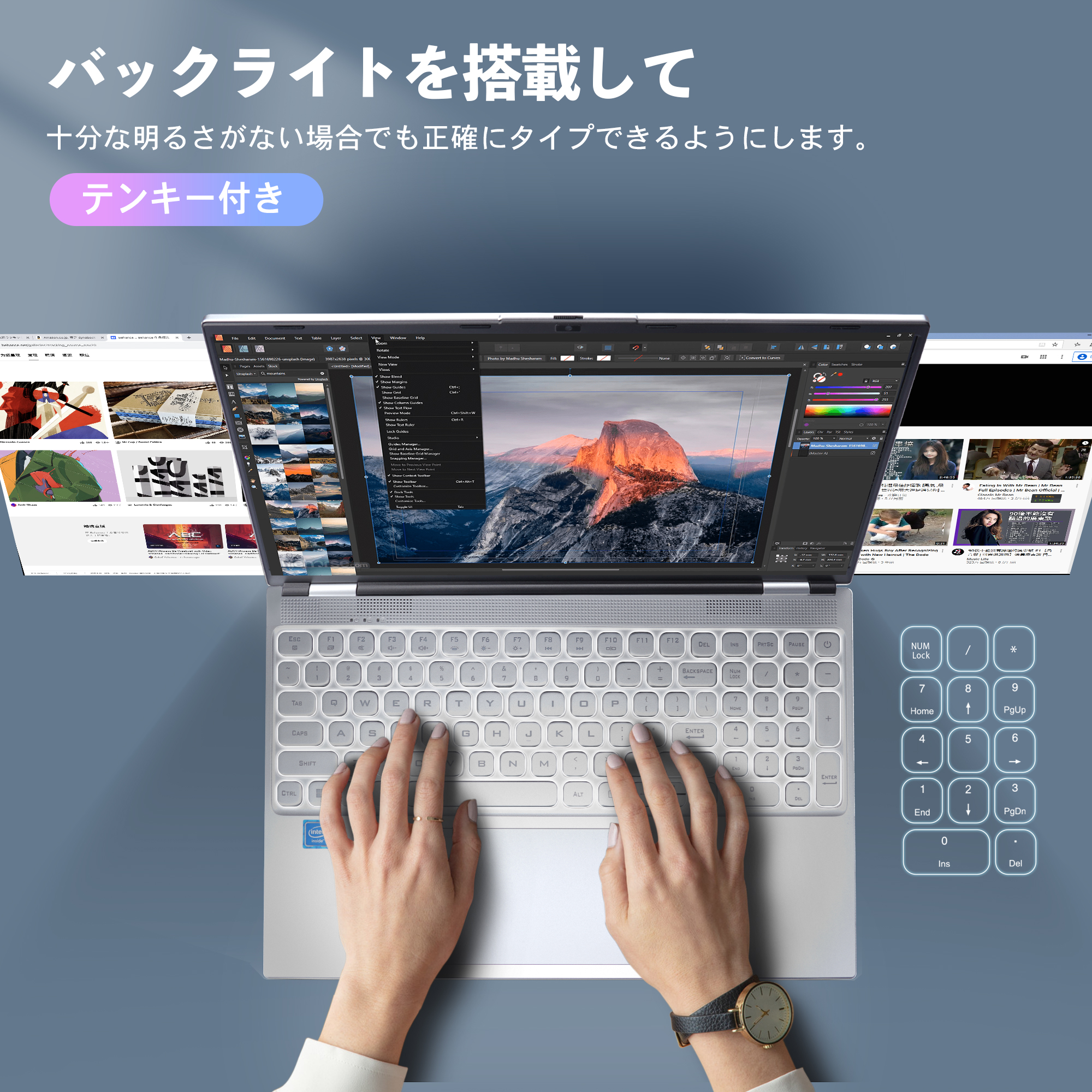 ノートパソコン 新品 Office付 初期設定済 Win11 第12世代 インテルCeleron メモリ 32GB SSD 512GB 指紋認証 16インチ｜accessone｜04