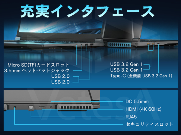 VETESA 新品ノートパソコン ゲーミングパソコン 16インチ Win11 intel