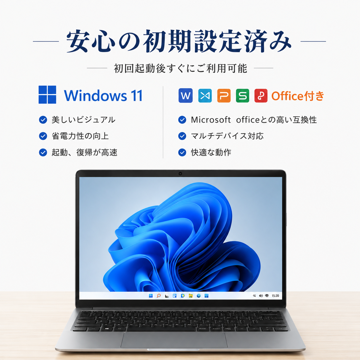 VETESA ノートパソコン 新品 windows11 pro Office搭載 14型 第11世代